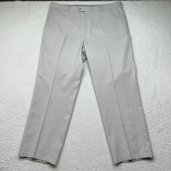 Peter Millar Wicking Pants Men 38x29 5 Pocket Stretch Chino Flat Front Grey - Picture 1 of 11